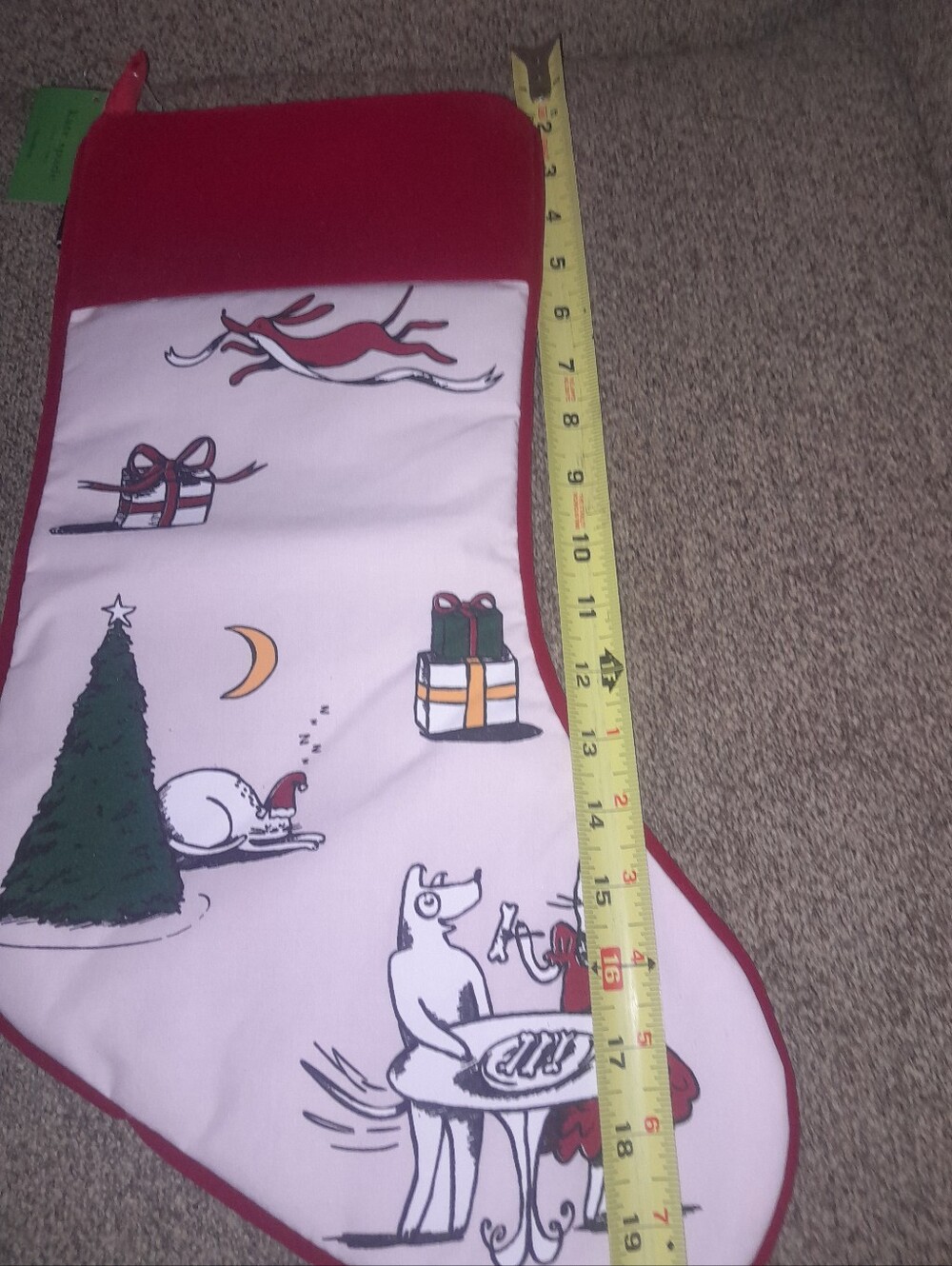 New Kate Spade Luna Stocking Price Is Firm NWT Great For Holidays 🌲
